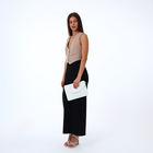 Сумка-клатч на магните, ремешок на запястье, цвет белый - фото 25416495