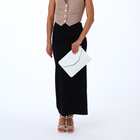 Сумка-клатч на магните, ремешок на запястье, цвет белый - фото 25416497