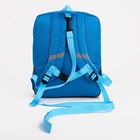 Рюкзак детский на молнии, светоотражающие элементы, цвет голубой - Фото 3