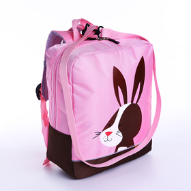 Рюкзак детский на молнии, светоотражающие элементы, цвет розовый