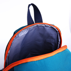Рюкзак детский на молнии, 3 наружных кармана, цвет зелёный - Фото 6