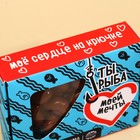 Крекеры рыбки в шоколаде «Ты - рыба моей мечты», 50 г. - фото 7512788