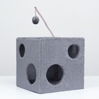 Домик для кошек "Кубик с лапкой", с игрушкой, 40 х 40 х 40 см - Фото 3