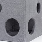 Домик для кошек "Кубик с лапкой", с игрушкой, 40 х 40 х 40 см - Фото 8