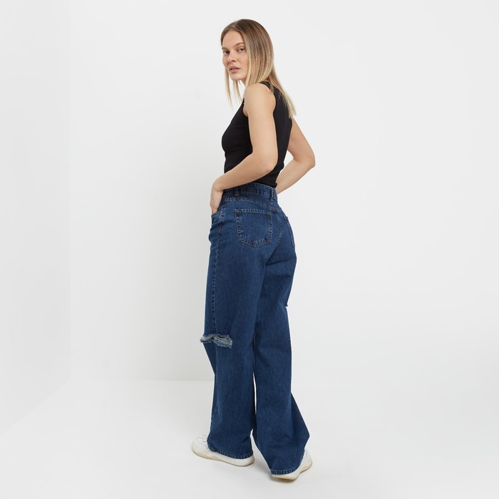 Джинсы женские, цвет тёмно-синий, размер 38 (44) 59567