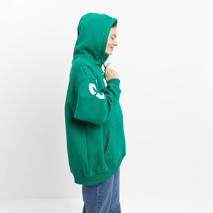Толстовка женская, цвет тёмно-зелёный, размер ONE SIZE (42-46) 59569