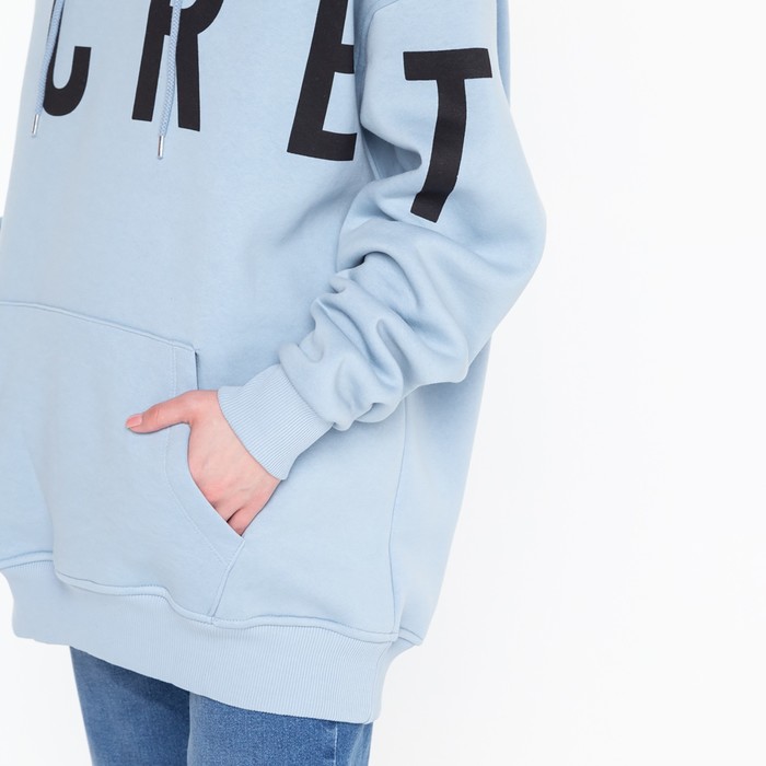 Толстовка женская, цвет голубой, размер ONE SIZE (42-46) 59570