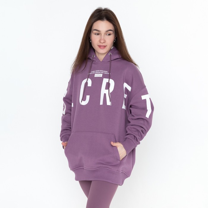 Толстовка женская, цвет темно-бордовый, размер ONE SIZE (42-46) 59571