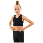 Топ-борцовка для гимнастики и танцев Grace Dance, р. 38, цвет чёрный - фото 24122109