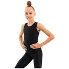 Майка-борцовка для гимнастики и танцев Grace Dance, р. 40, цвет чёрный - фото 21968180