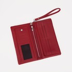 Кошелёк женский на магнитах, цвет красный - фото 21968712