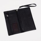 Кошелёк женский на магнитах, цвет чёрный - фото 21968722