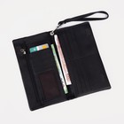 Кошелёк женский на магнитах, цвет чёрный - фото 21968723