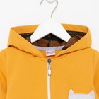 Комбинезон для девочки, цвет жёлтый/кошечка, рост 86 см - фото 35443230