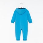 Комбинезон для мальчика, цвет голубой/машинка, рост 86 см - фото 37211991