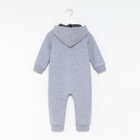 Комбинезон для мальчика, цвет серый, рост 74 см - фото 33487034