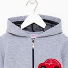 Комбинезон для мальчика, цвет серый, рост 80 см - фото 33487036