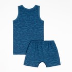 Комплект для мальчика (майка-трусы), цвет синий, рост 98 см 9440696