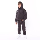 Комплект для мальчика (худи, брюки) НАЧЁС, цвет графитовый, рост 134 см - фото 10187397