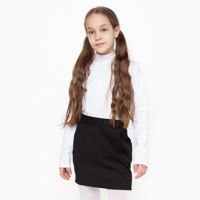 Водолазка детская, цвет белый, рост 128 см