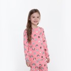 Пижама для девочки, цвет коралловый/кот, рост 104 см 9440827
