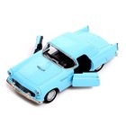 Машина металлическая «Классика», инерционная, открываются двери, 1:32, цвет голубой - Фото 4