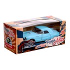 Машина металлическая «Классика», инерционная, открываются двери, 1:32, цвет голубой - Фото 5