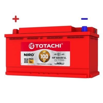 Аккумуляторная батарея Totachi NIRO MF 60039 VL, 100 Ач, прямая полярность
