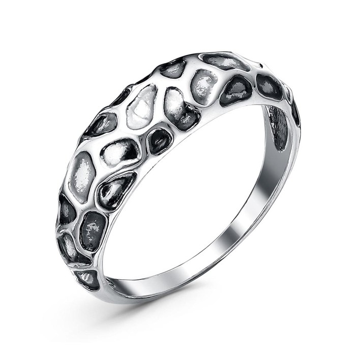 Кольцо «Пантера» , посеребрение с оксидированием, 18.5 размер - Фото 1