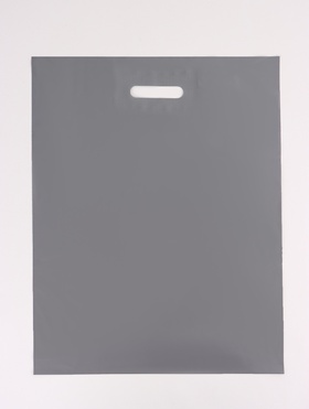 Пакет полиэтиленовый с вырубной ручкой, серебряный 40-50 См, 60 мкм (комплект 50 шт)