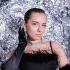 Чокер «Лёд» аристократичный, цвет белый в серебре, 30 см - Фото 2