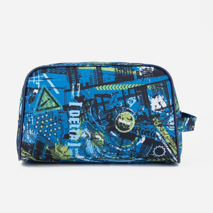 Косметичка на молнии, цвет синий 32774