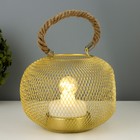 Ночник "Шар" LED от батареек 3хААА золото 16х16х13,5 см RISALUX 9037292