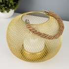 Ночник "Шар" LED от батареек 3хААА золото 16х16х13,5 см RISALUX 9037292