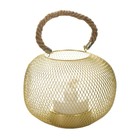 Ночник "Шар" LED от батареек 3хААА золото 16х16х13,5 см RISALUX 9037292