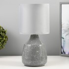 Настольная лампа "Антес" Е14 40Вт серый 15х15х32 см - фото 3031352