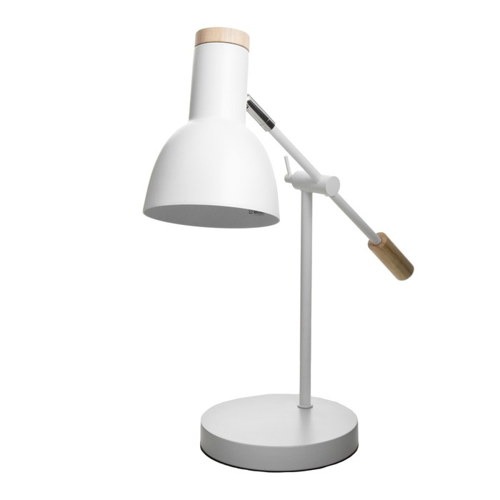 Настольная лампа "Джадо" E27 40Вт белый 15х15х47 см - фото 1906160348