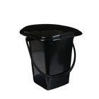Ведро - туалет, h=39 см, 17 л, съёмный стульчак, чёрное - Фото 5