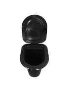 Ведро - туалет, h=39 см, 17 л, съёмный стульчак, чёрное - Фото 6