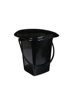 Ведро - туалет, h=39 см, 17 л, съёмный стульчак, чёрное - Фото 7