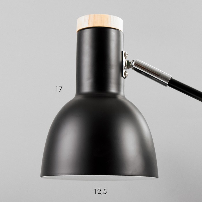 Настольная лампа "Джадо" E27 40Вт черный 15х15х47 см - фото 1906160361