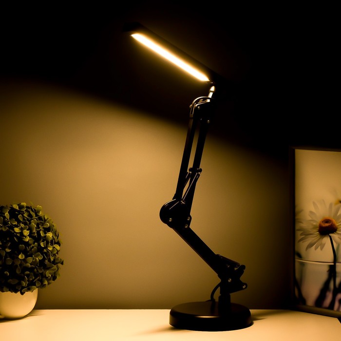Настольная лампа "Брина" LED 7Вт черный 14,5х14,5х67 см RISALUX - фото 1910542346