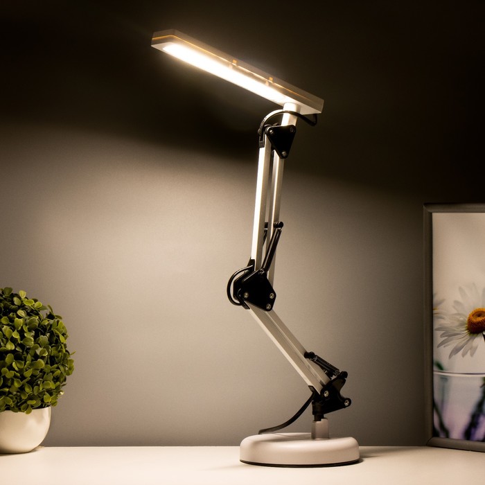 Настольная лампа "Брина" LED 7Вт белый 14,5х14,5х67 см RISALUX - фото 1910542362