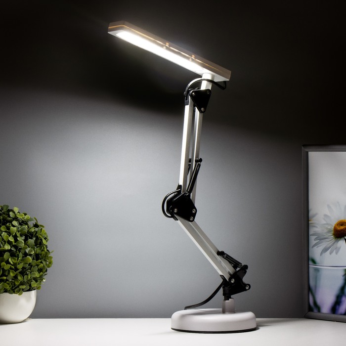 Настольная лампа "Брина" LED 7Вт белый 14,5х14,5х67 см RISALUX - фото 1910542363