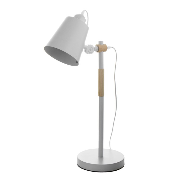 Настольная лампа "Бертон" E27 40Вт белый 17,5х17,5х54 см RISALUX - фото 1884069179