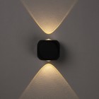 Светильник фасадный «Кубик», FSD-013, 2 Вт, 3000К, 1 луч, IP65, 220 В, металл, черный - Фото 2