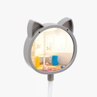 Часы - будильник «Совушка» детские, USB, подсветка, зеркало, расчёска, d=7.5 см, от батареек АА - Фото 6