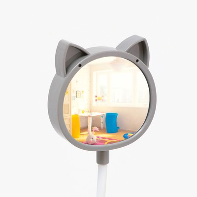 Часы - будильник «Совушка» детские, USB, подсветка, зеркало, расчёска, d=7.5 см, от батареек АА