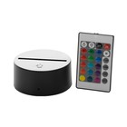 Основание светильника с ПДУ LED 16 цветов USB черный 10х10х3,5 см RISALUX - Фото 8