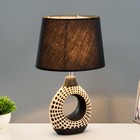 Настольная лампа "Корнели" Е27 40Вт черный 18х26х41 см RISALUX - фото 21969772